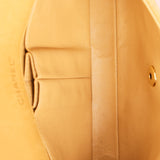 Chanel Chocolate Bar East West Single Flap Beige Lambskin 24K GP