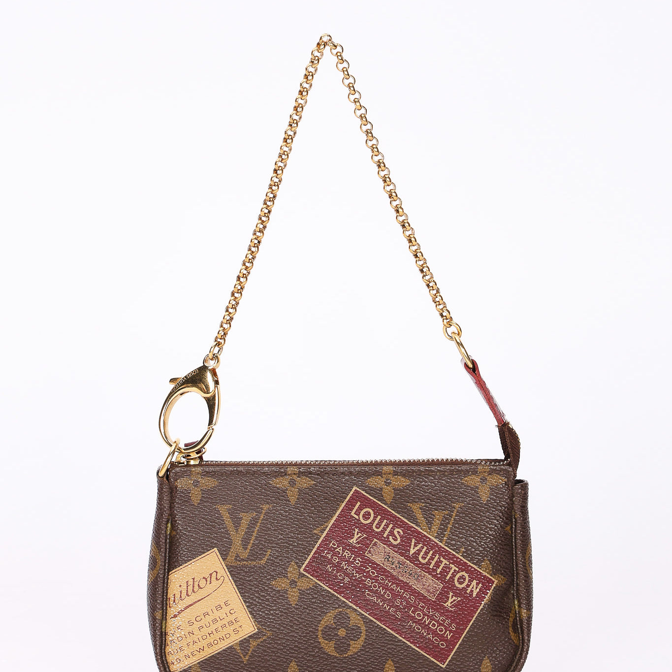 Louis Vuitton Monogram Trunks Mini Chain Pochette