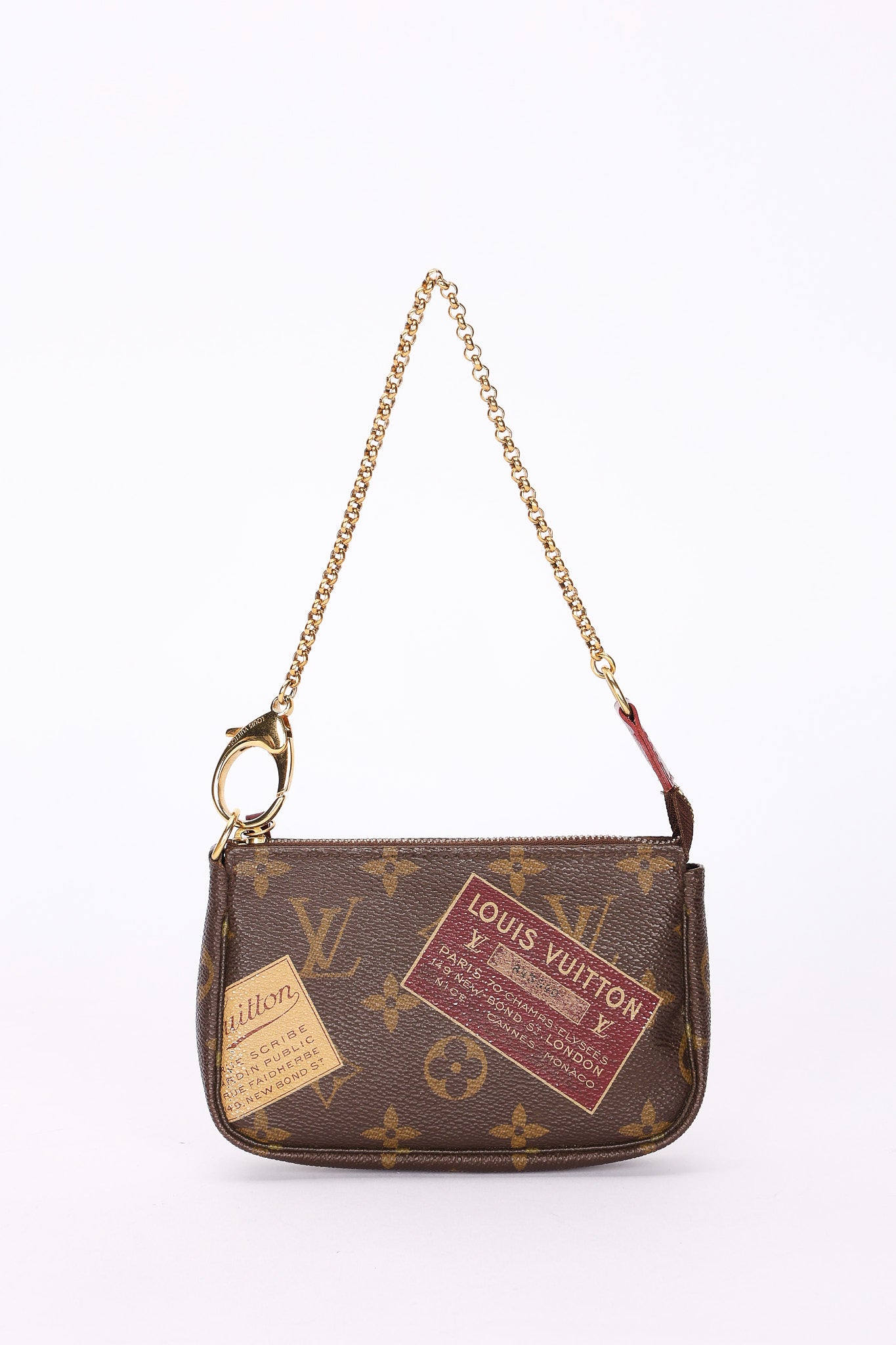 Louis Vuitton Monogram Trunks Mini Chain Pochette