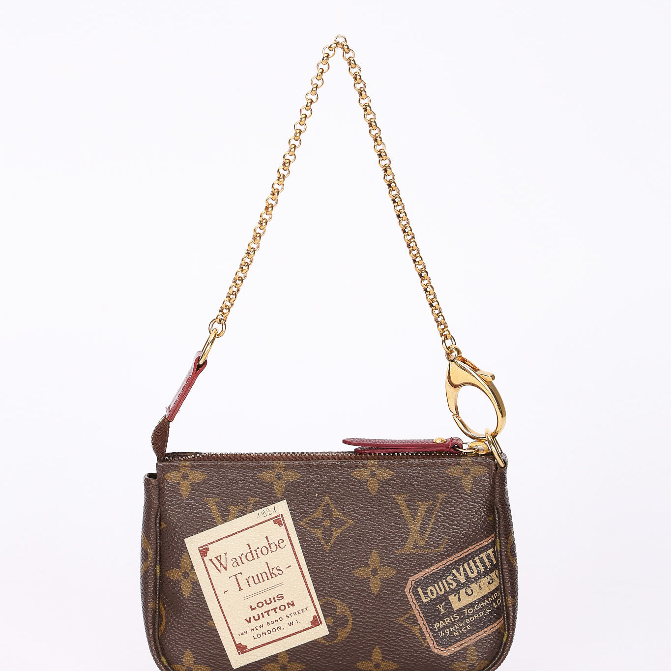 Louis Vuitton Monogram Trunks Mini Chain Pochette