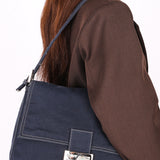 Fendi Denim Mamma Forever Baguette