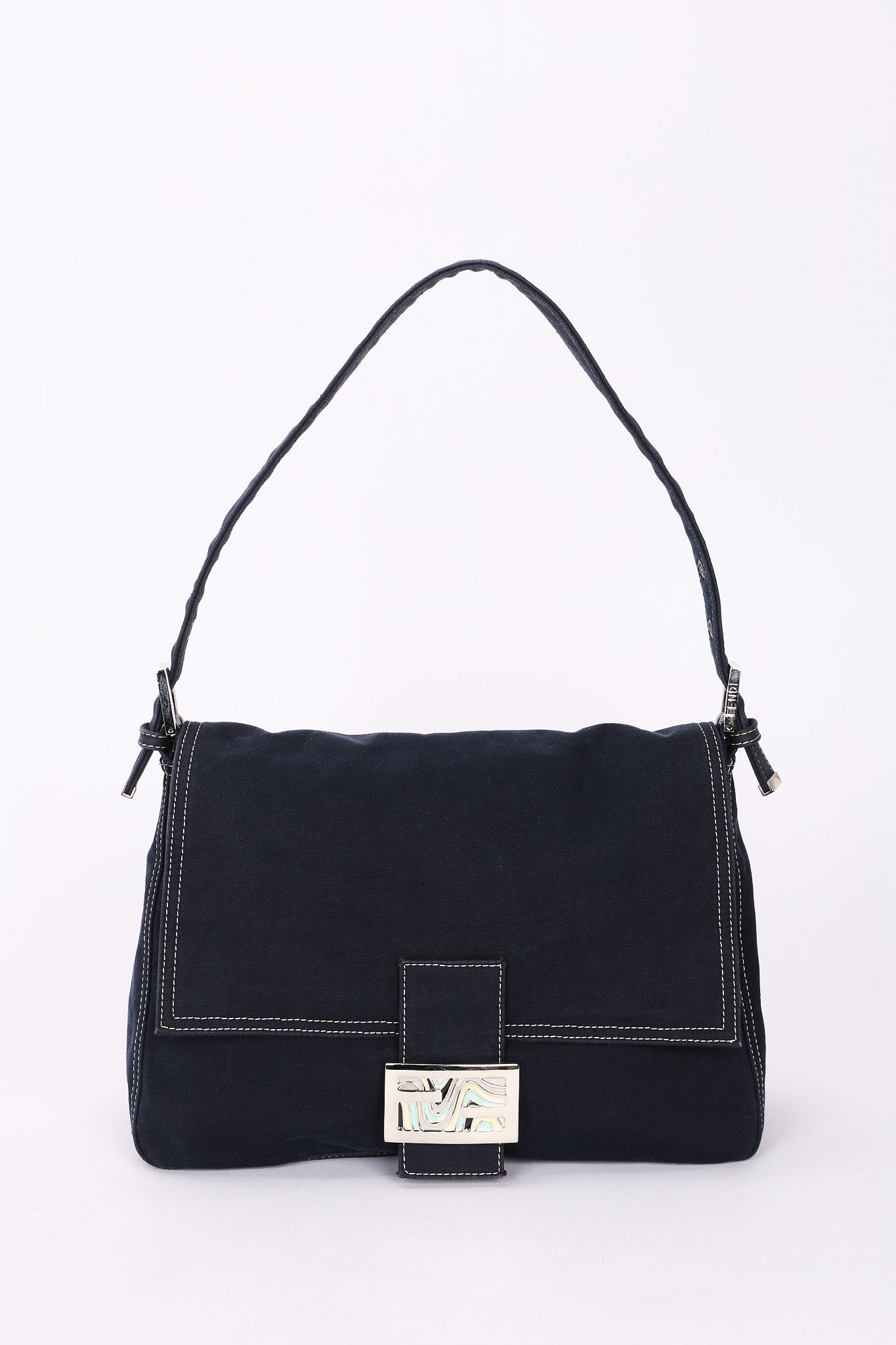 Fendi Denim Mamma Forever Baguette