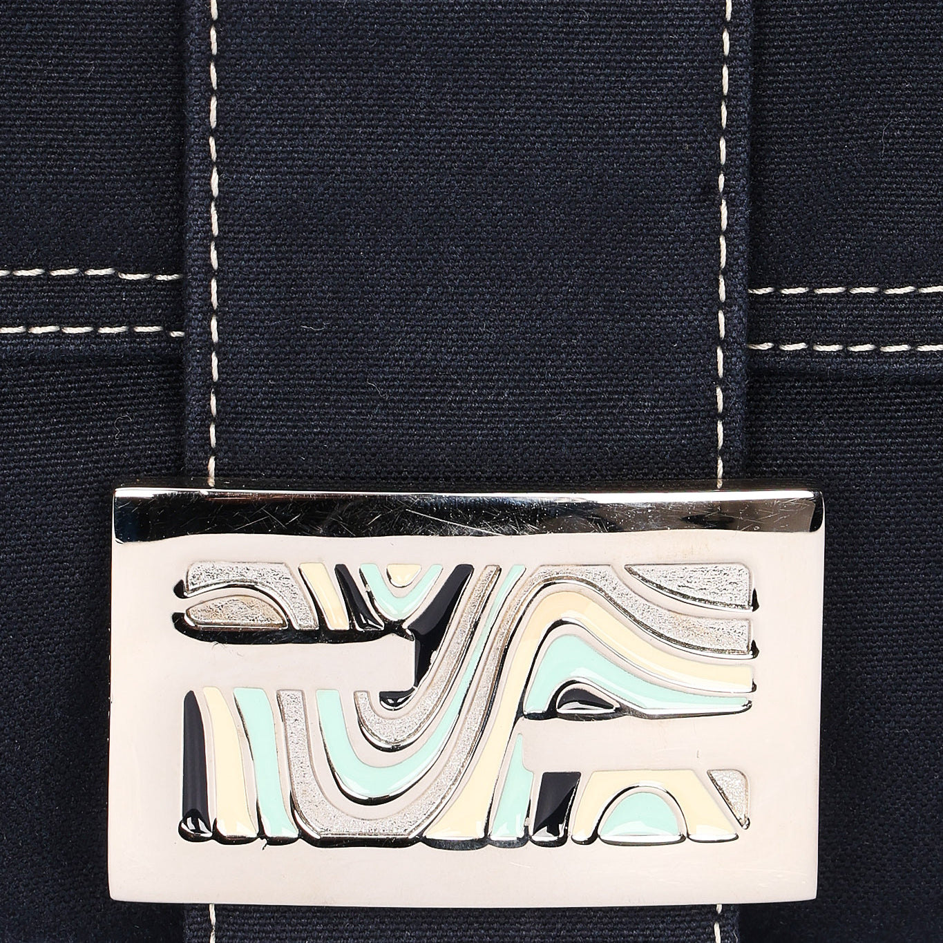Fendi Denim Mamma Forever Baguette