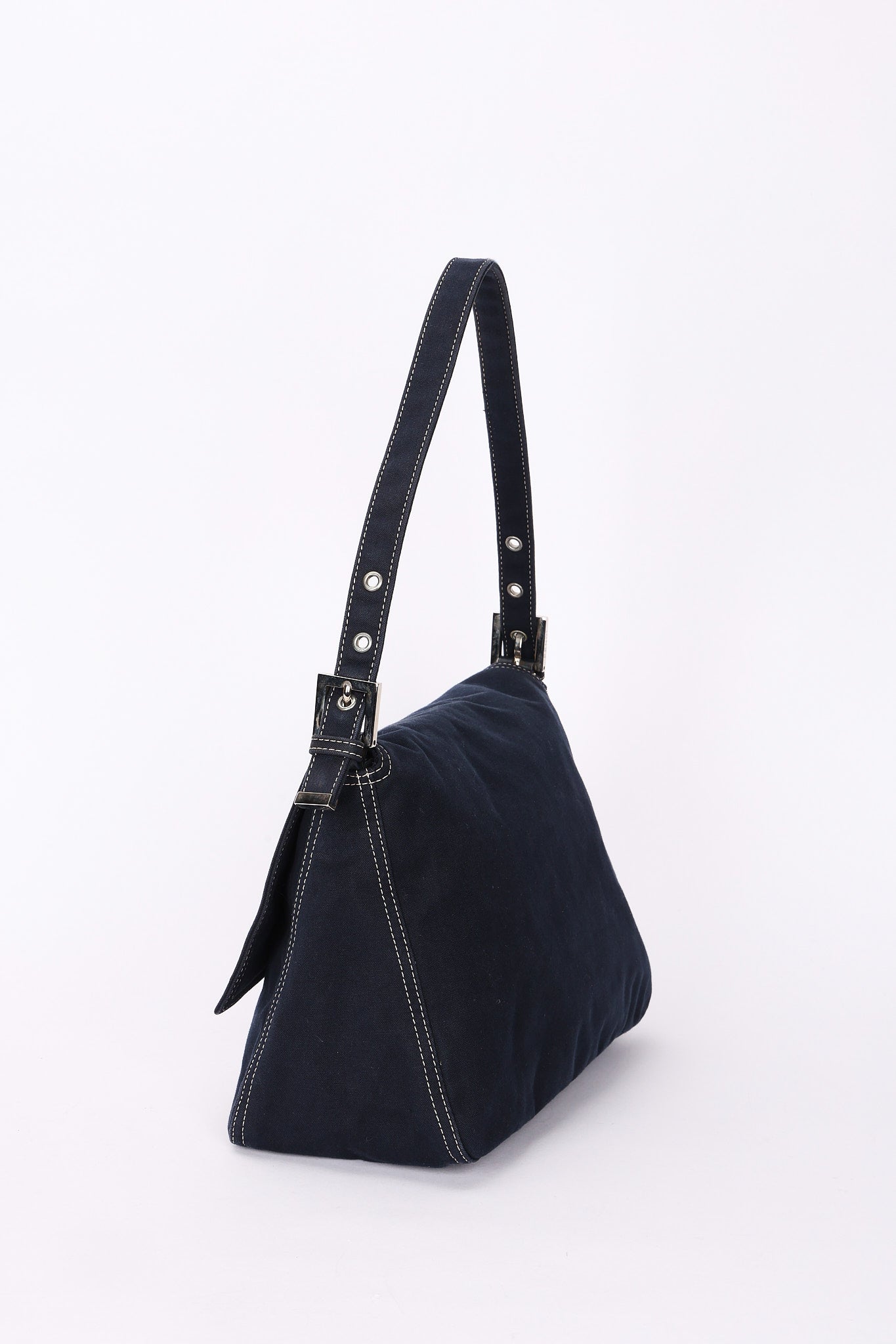 Fendi Denim Mamma Forever Baguette