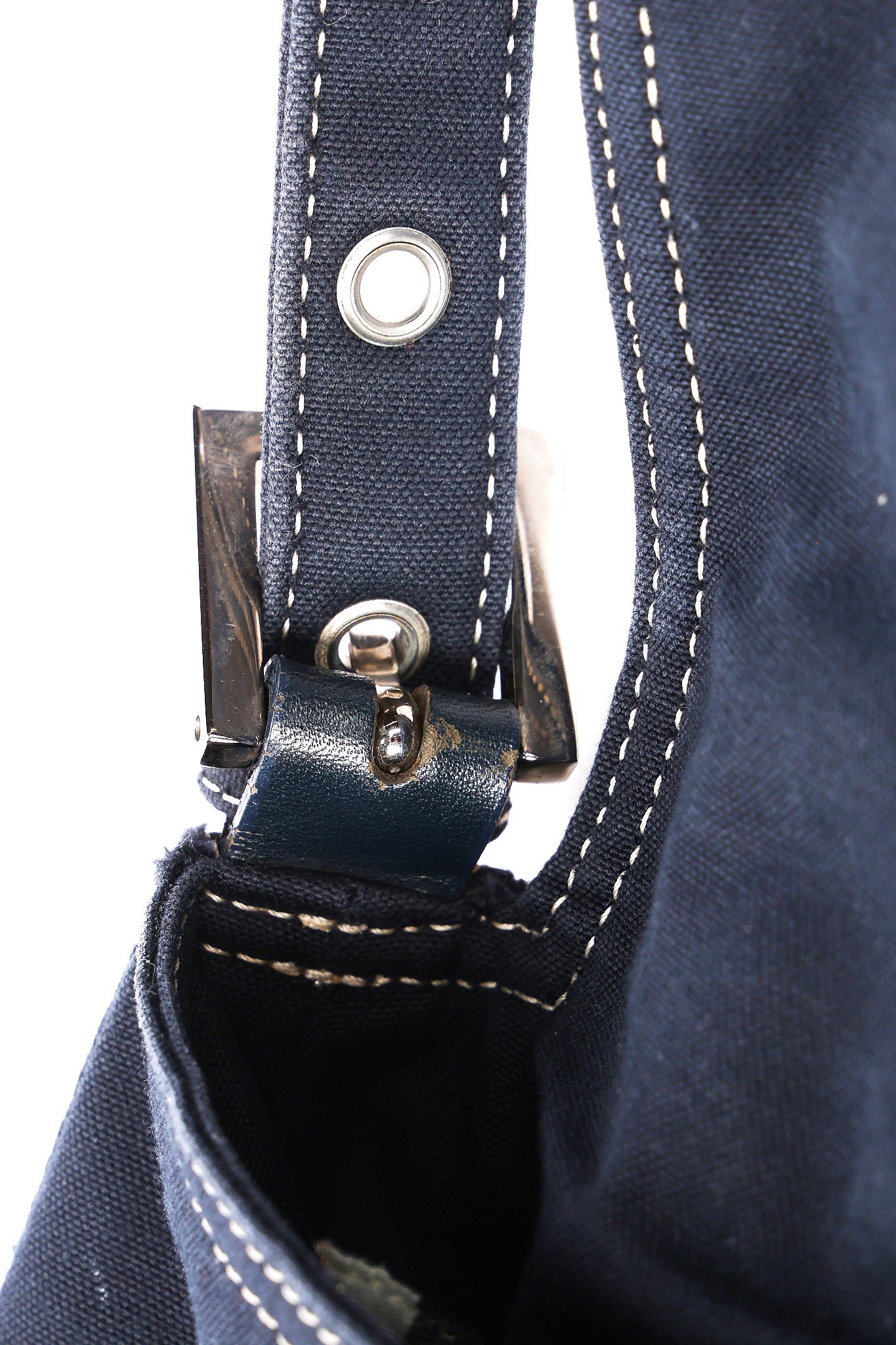 Fendi Denim Mamma Forever Baguette