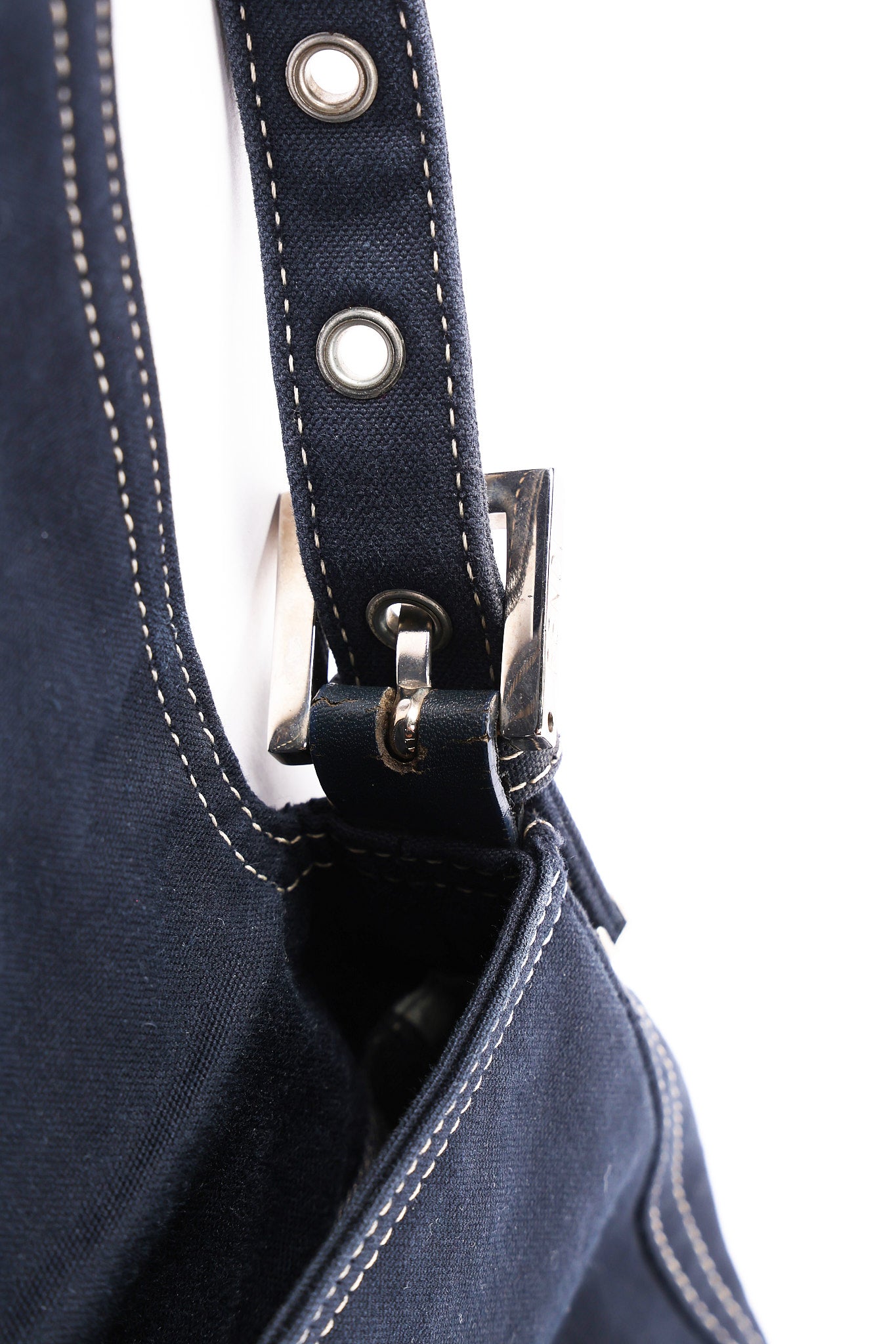 Fendi Denim Mamma Forever Baguette