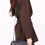 Chanel Bag Navy Calfskin CGHW