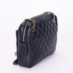 Chanel Bag Navy Calfskin CGHW