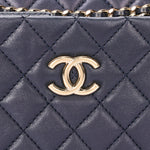 Chanel Bag Navy Calfskin CGHW