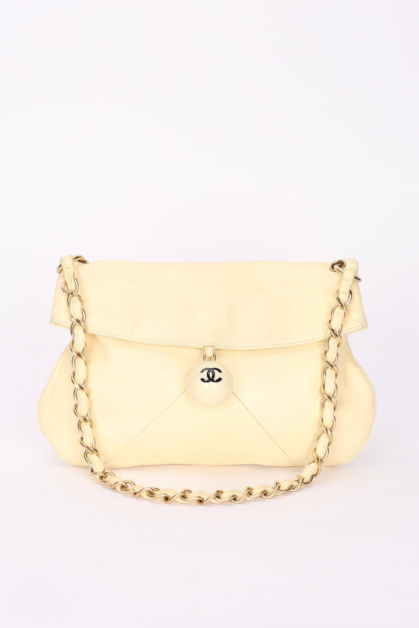Chanel Bag Cream Calfskin AGHW