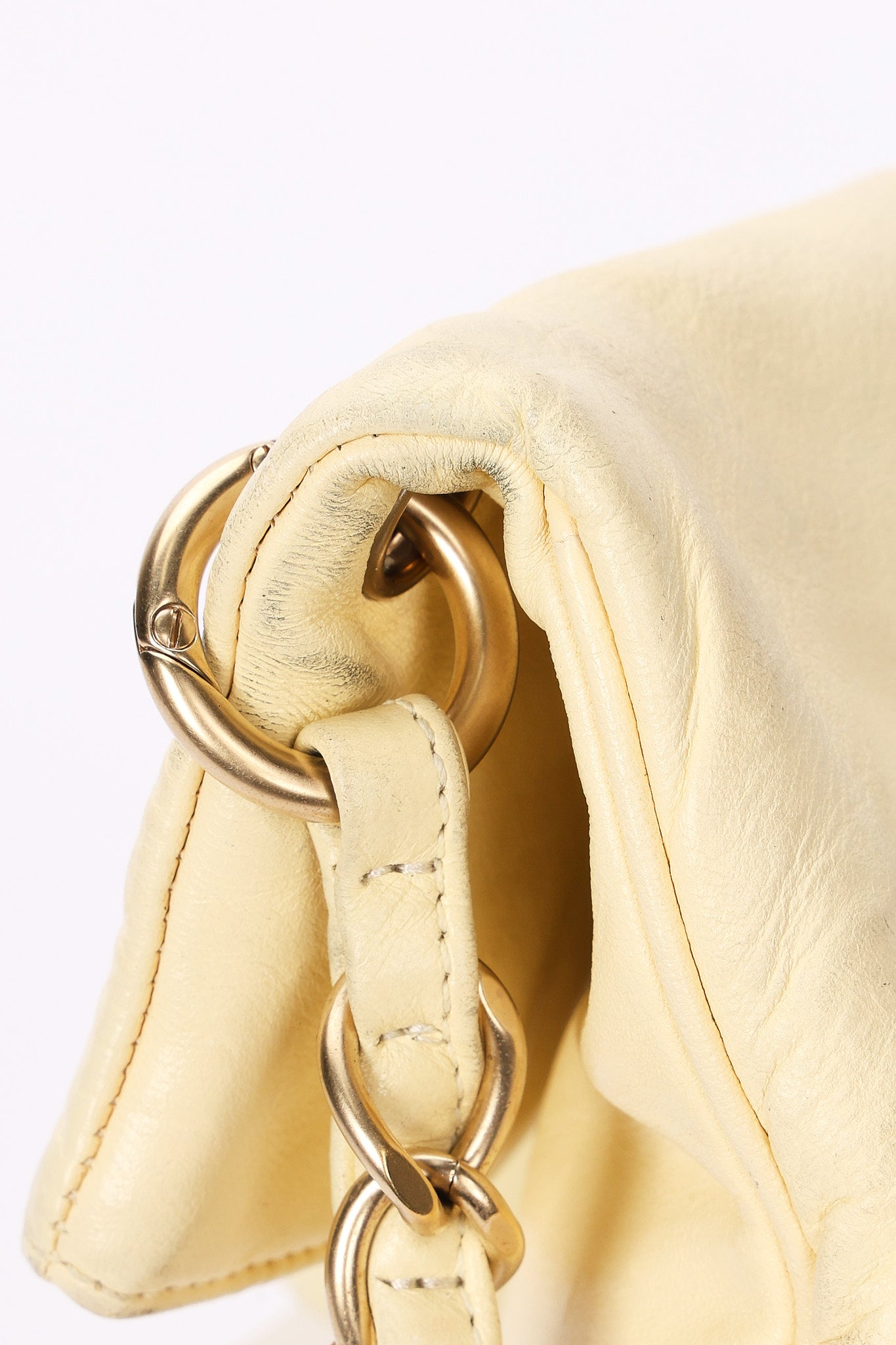 Chanel Bag Cream Calfskin AGHW