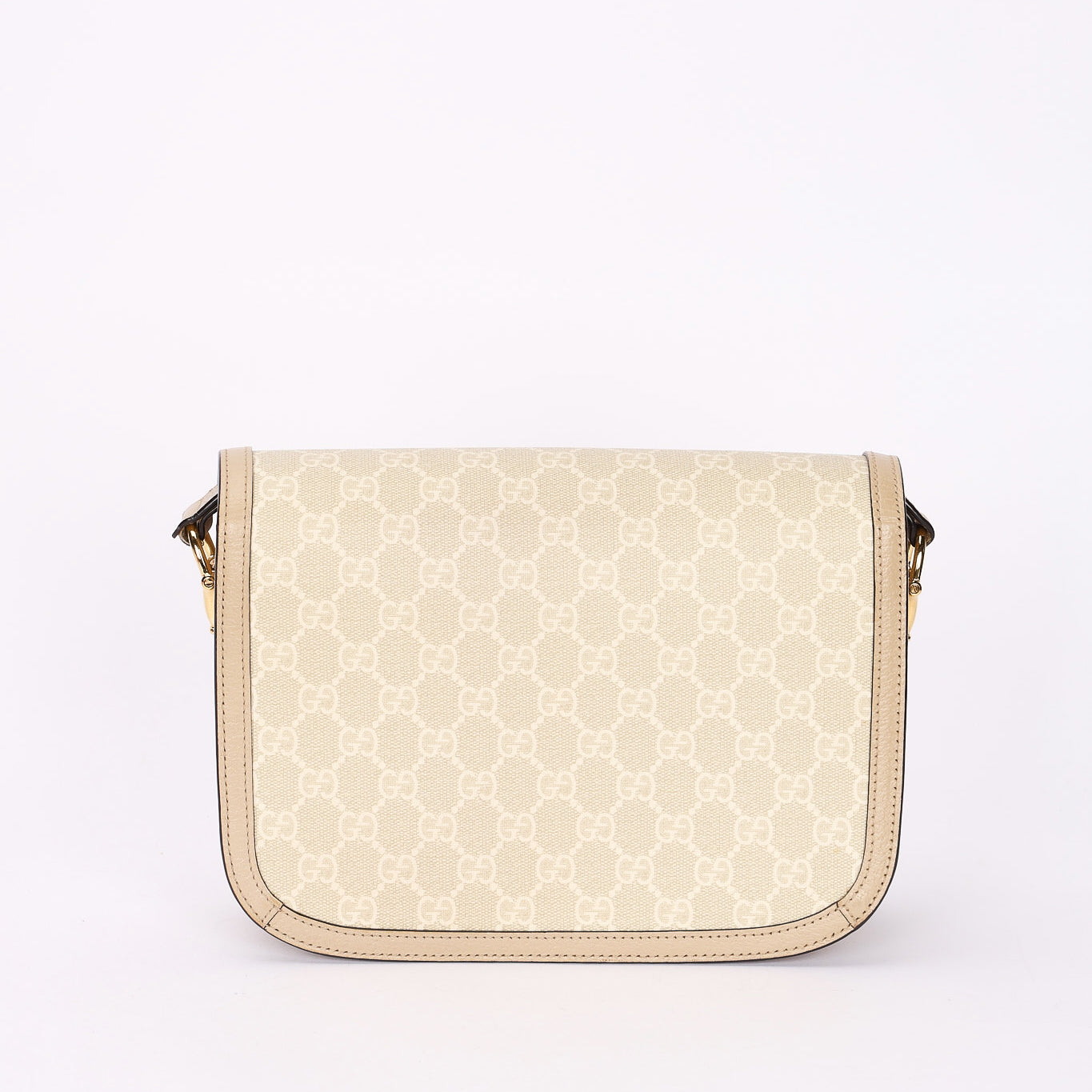 Gucci Monogram Supreme Horsebit 1955 Shoulder Bag