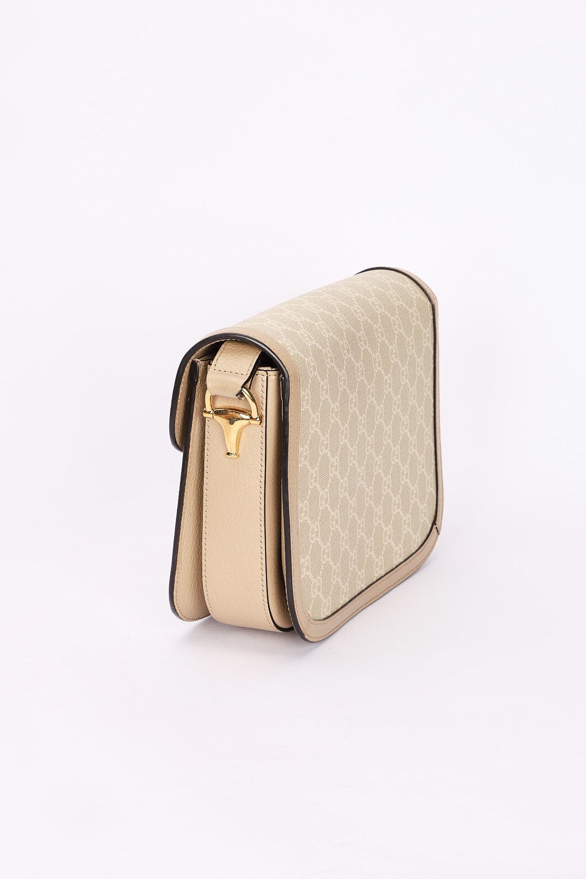 Gucci Monogram Supreme Horsebit 1955 Shoulder Bag