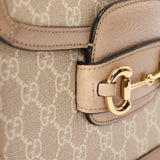 Gucci Monogram Supreme Horsebit 1955 Shoulder Bag