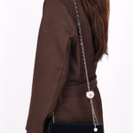 Chanel Crystal Pearl Crush Mini Rectangular Navy Velour CGHW