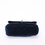 Chanel Crystal Pearl Crush Mini Rectangular Navy Velour CGHW