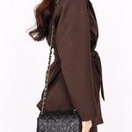Chanel Square Mini Flap Black Lambskin AGHW
