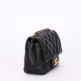 Chanel Square Mini Flap Black Lambskin AGHW