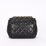 Chanel Square Mini Flap Black Lambskin AGHW