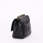 Chanel Square Mini Flap Black Lambskin AGHW