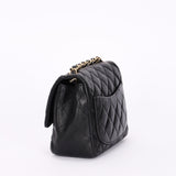 Chanel Square Mini Flap Black Lambskin AGHW