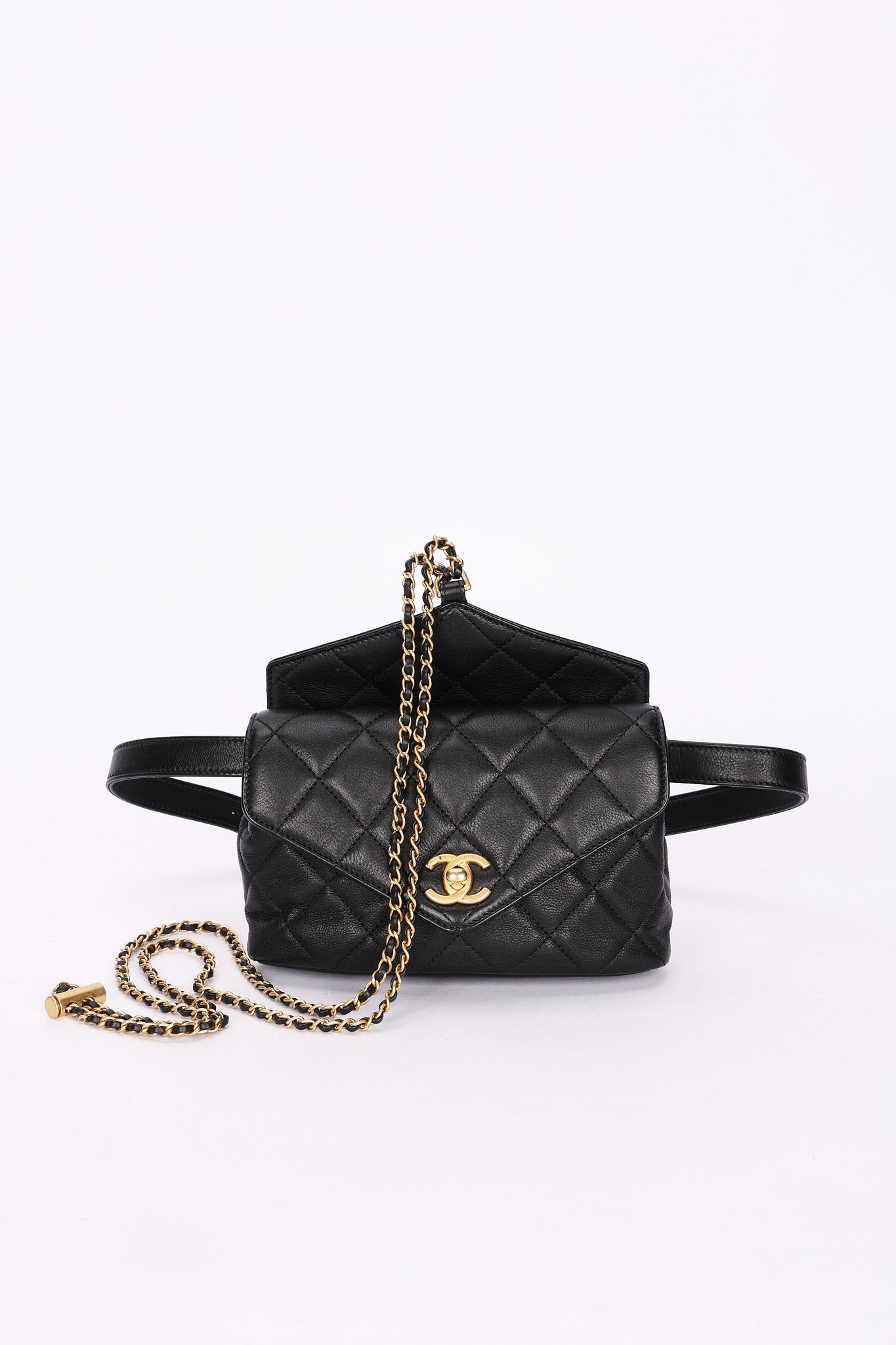 Chanel Bag Black Calfskin AGHW