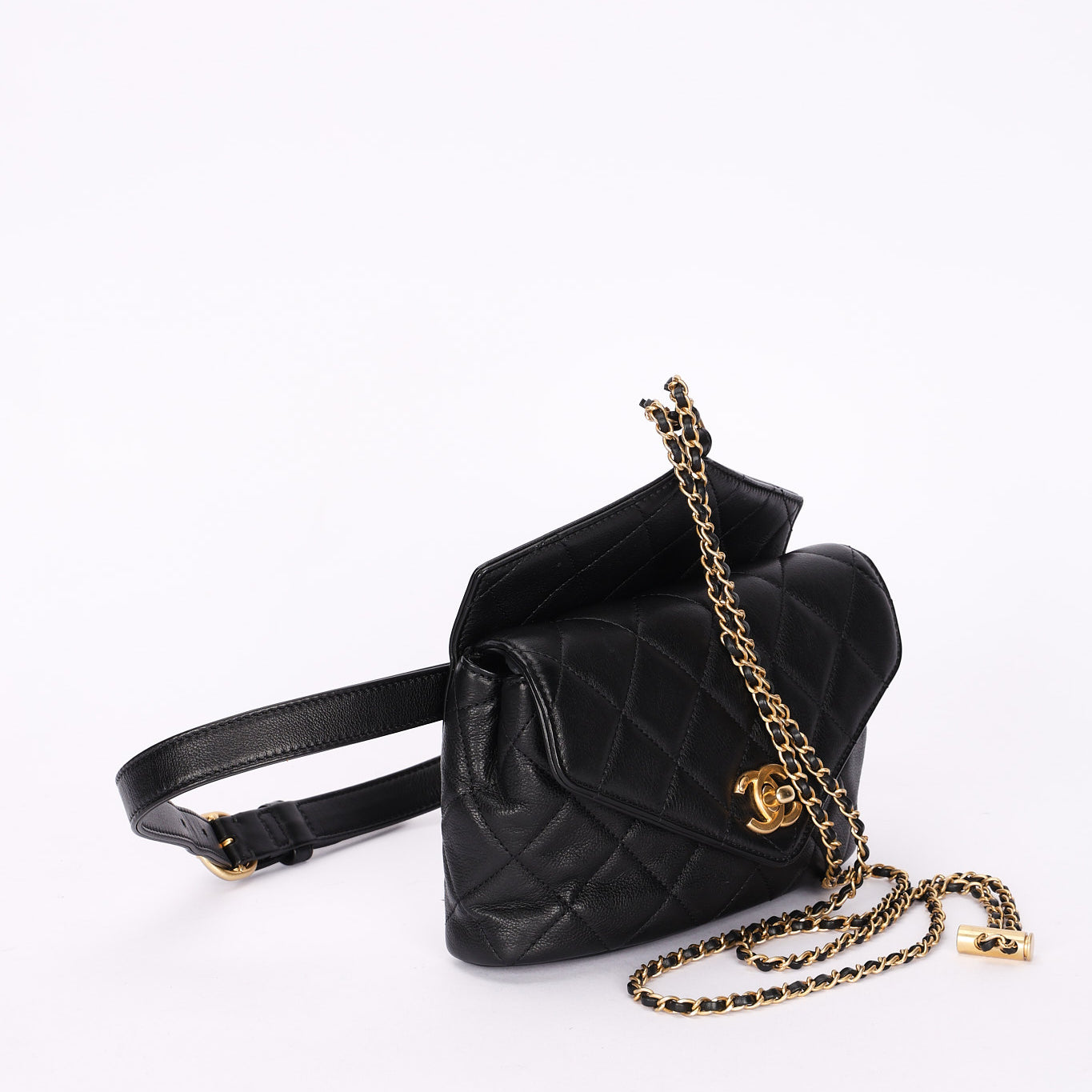 Chanel Bag Black Calfskin AGHW