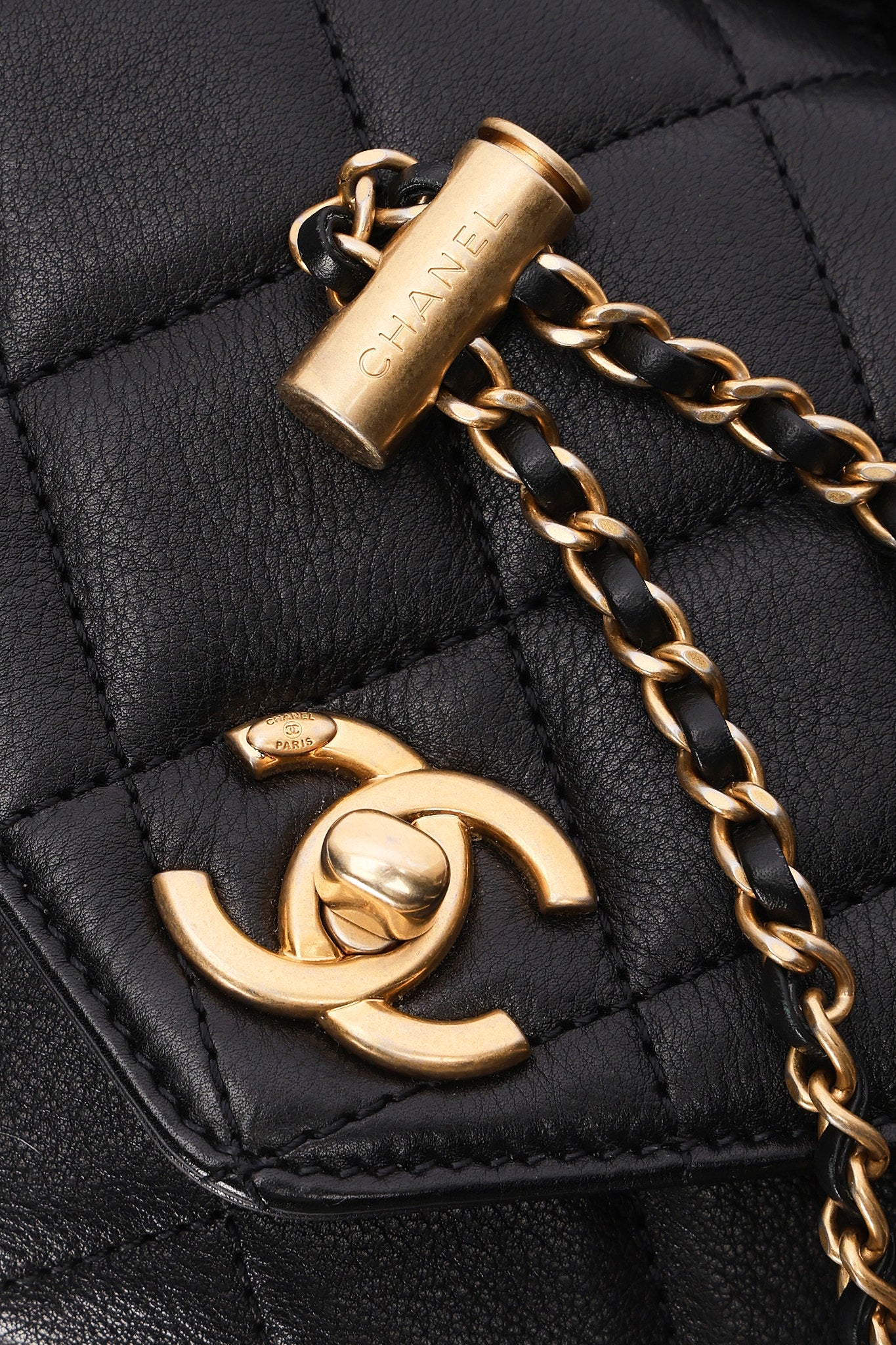 Chanel Bag Black Calfskin AGHW