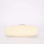 Chanel Dome Shoulder Bag White Patent GHW