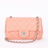 Chanel Mini Rectangular Pink Lambskin SHW