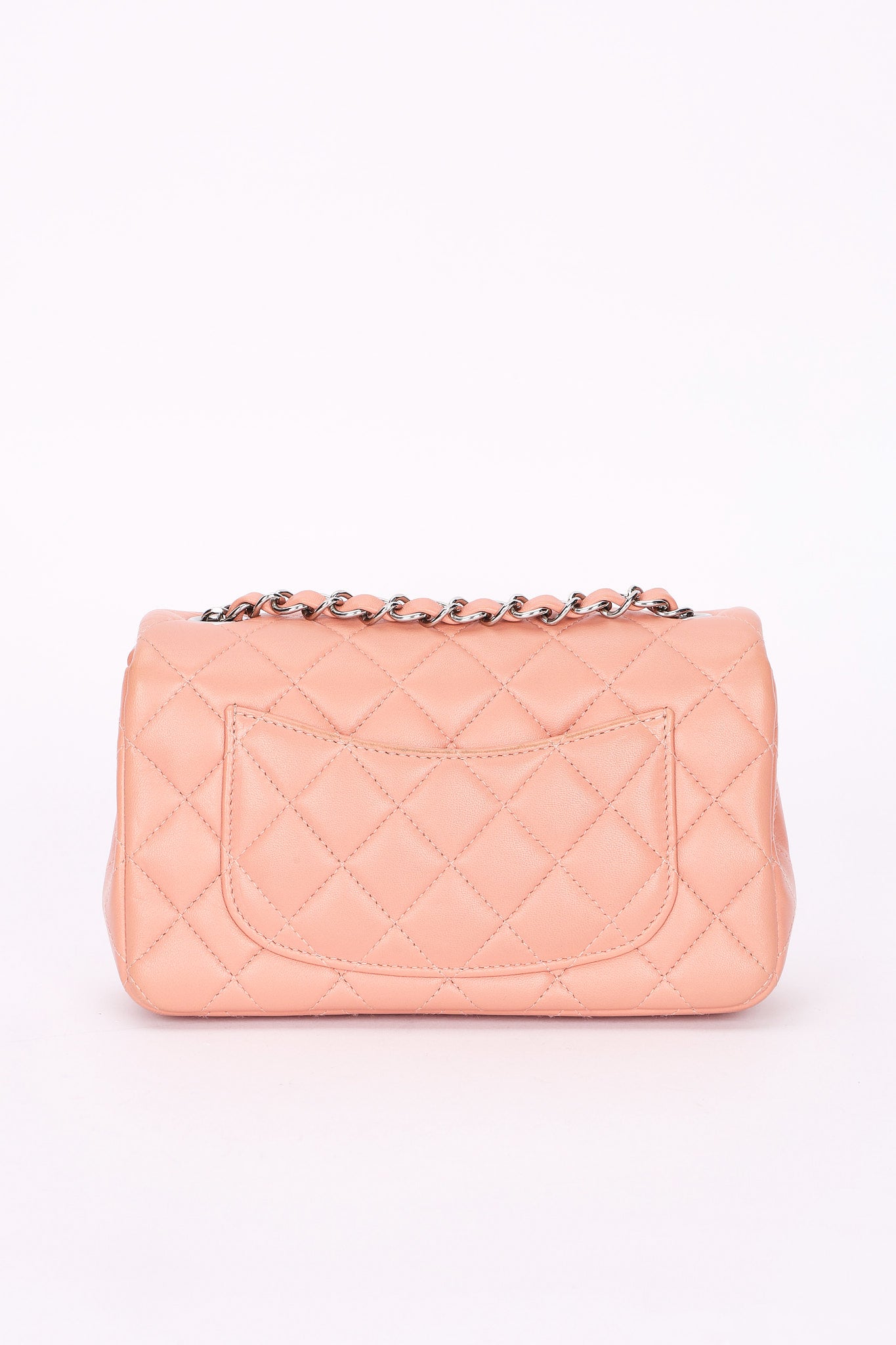 Chanel Mini Rectangular Pink Lambskin SHW