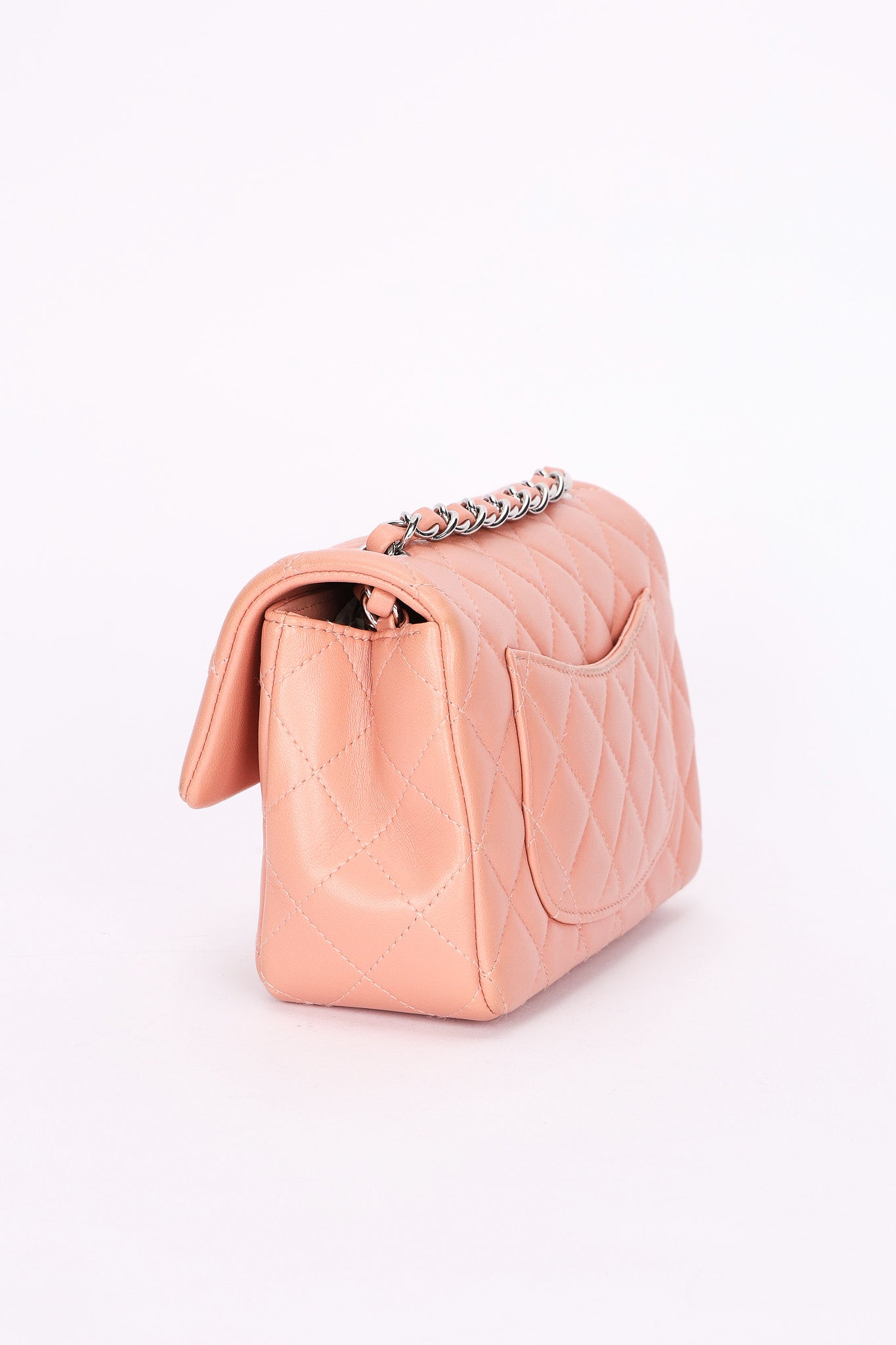 Chanel Mini Rectangular Pink Lambskin SHW
