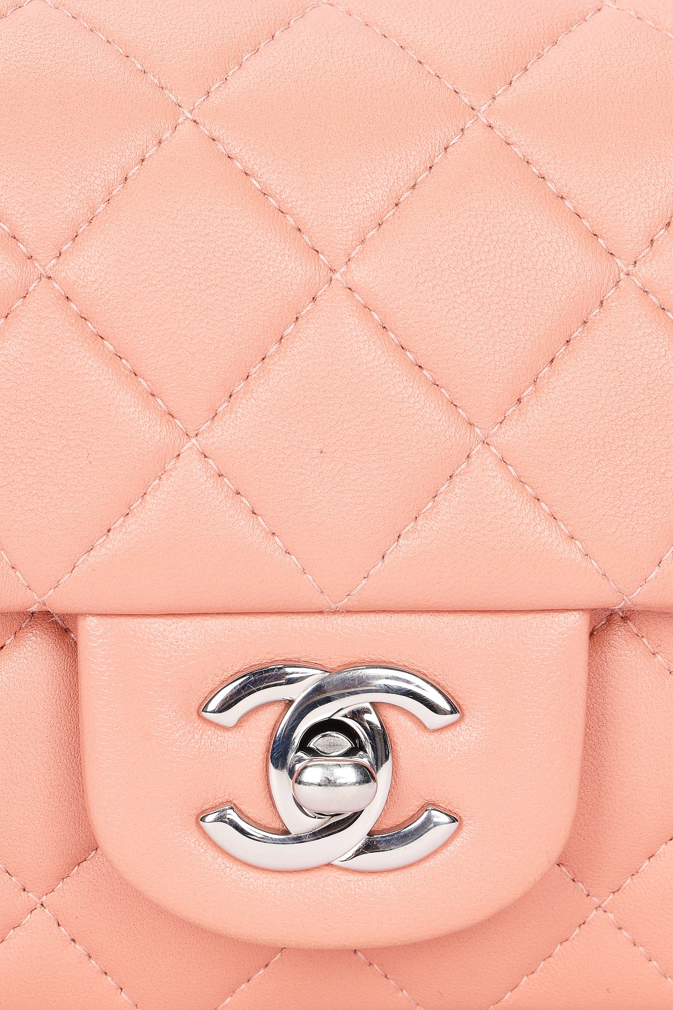 Chanel Mini Rectangular Pink Lambskin SHW