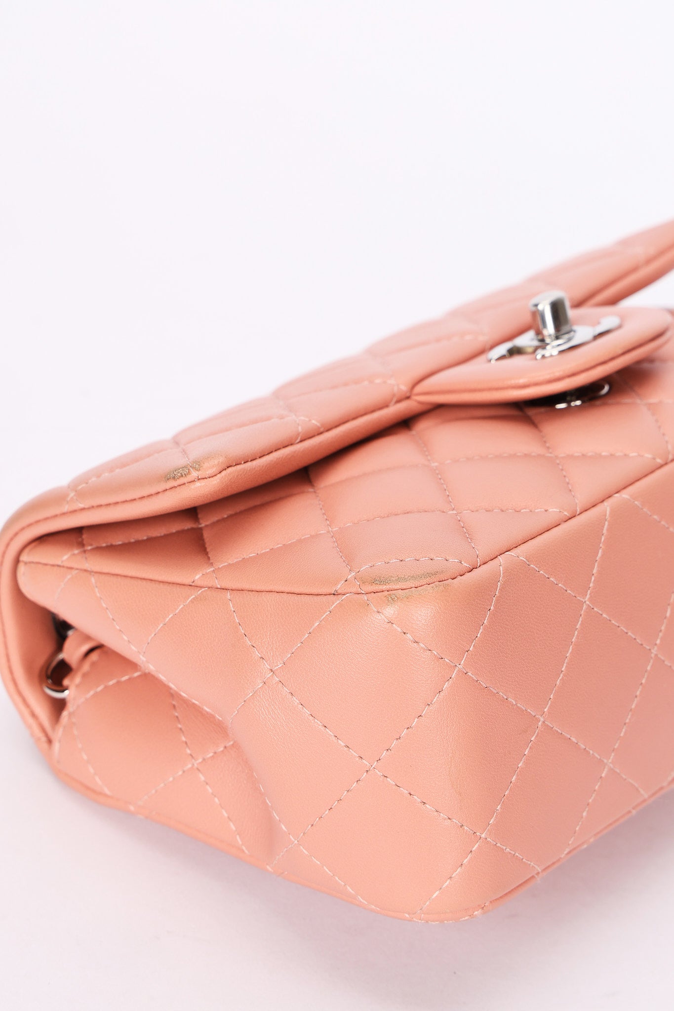 Chanel Mini Rectangular Pink Lambskin SHW