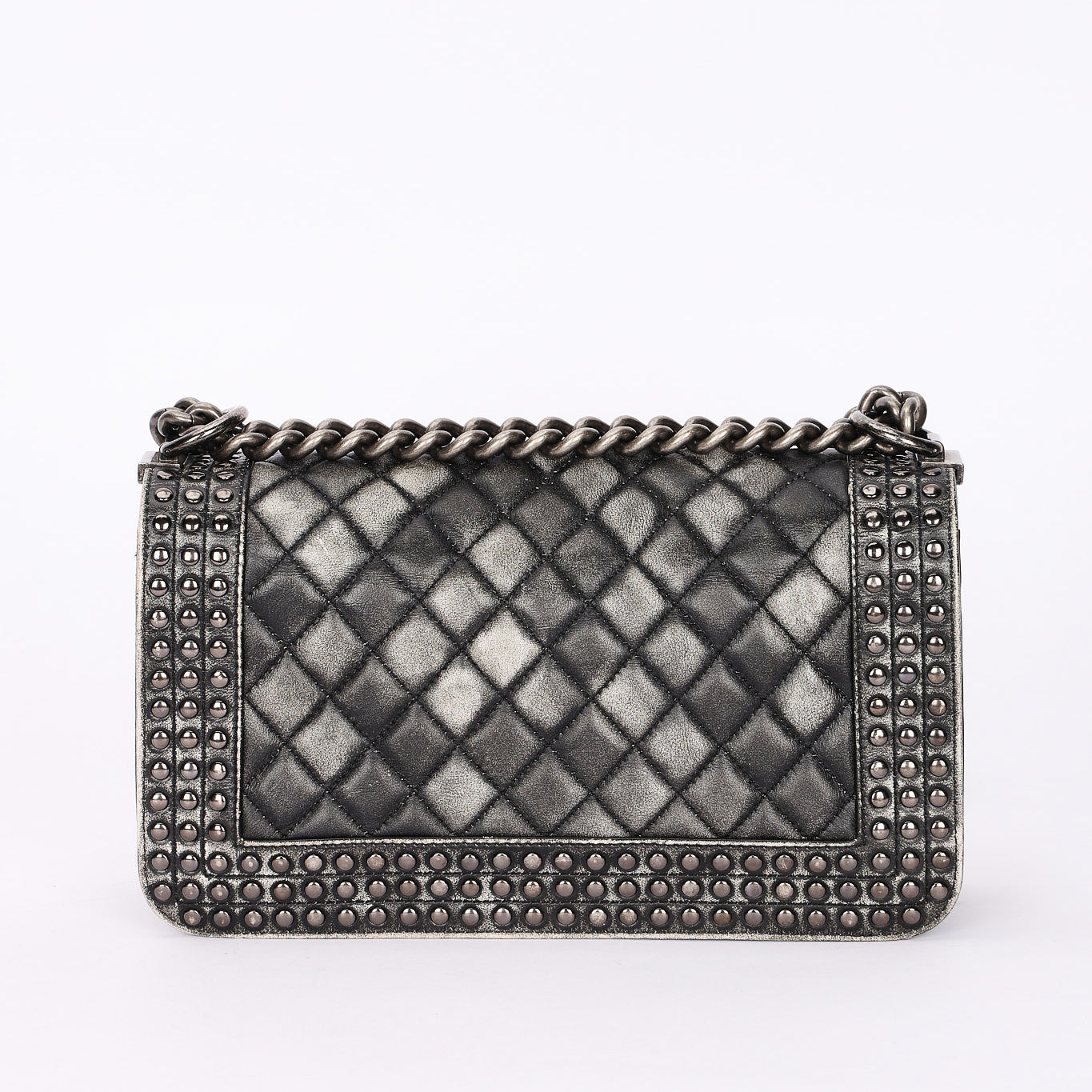 Chanel Medium Paris-Dallas Studded Boy Bag Distressed Calfskin RHW