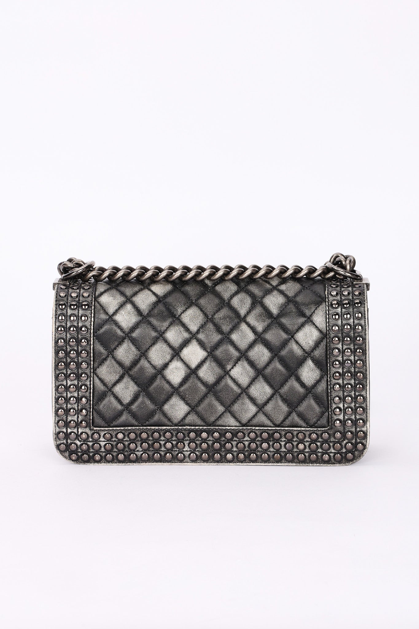 Chanel Medium Paris-Dallas Studded Boy Bag Distressed Calfskin RHW