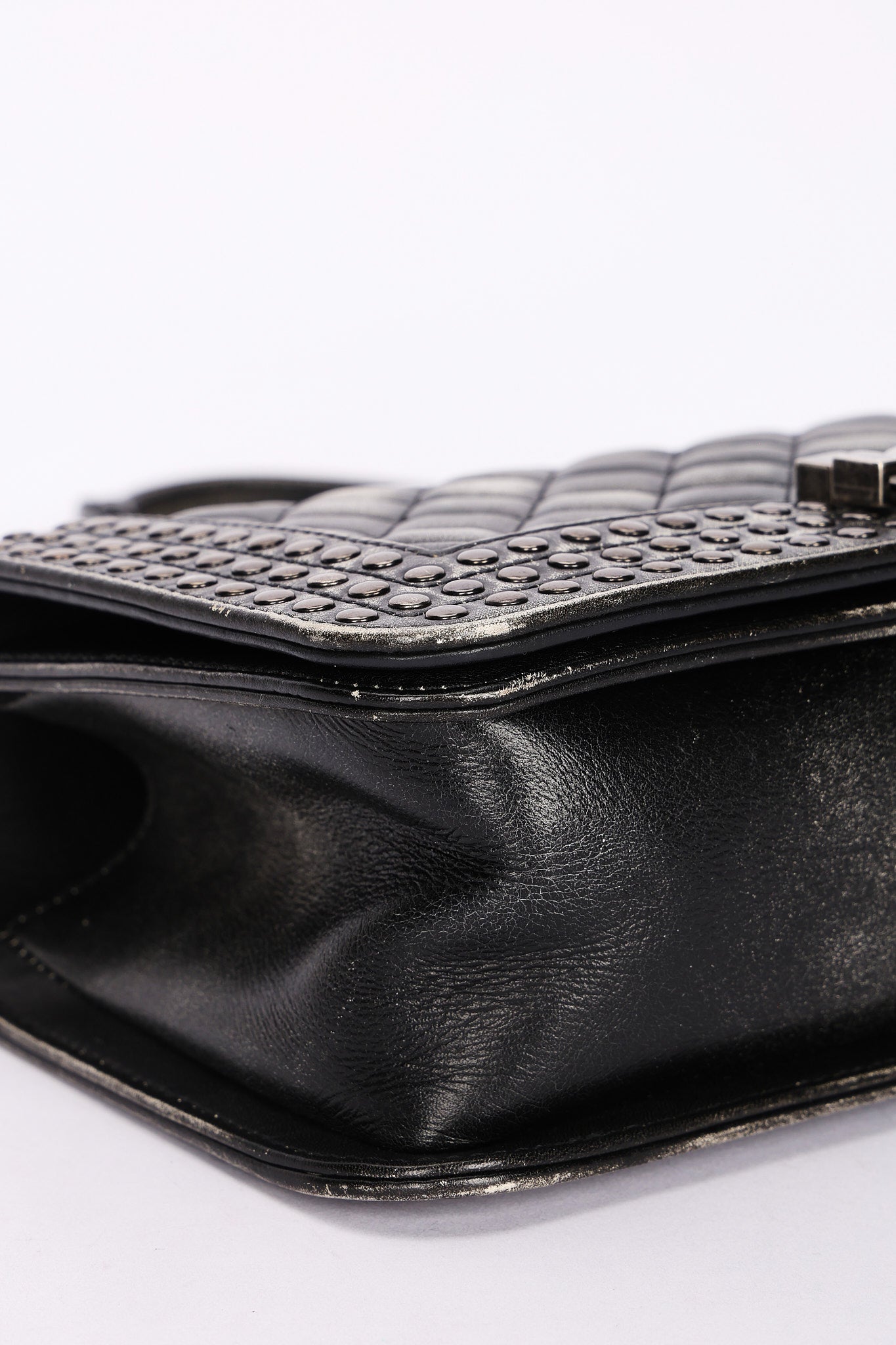 Chanel Medium Paris-Dallas Studded Boy Bag Distressed Calfskin RHW
