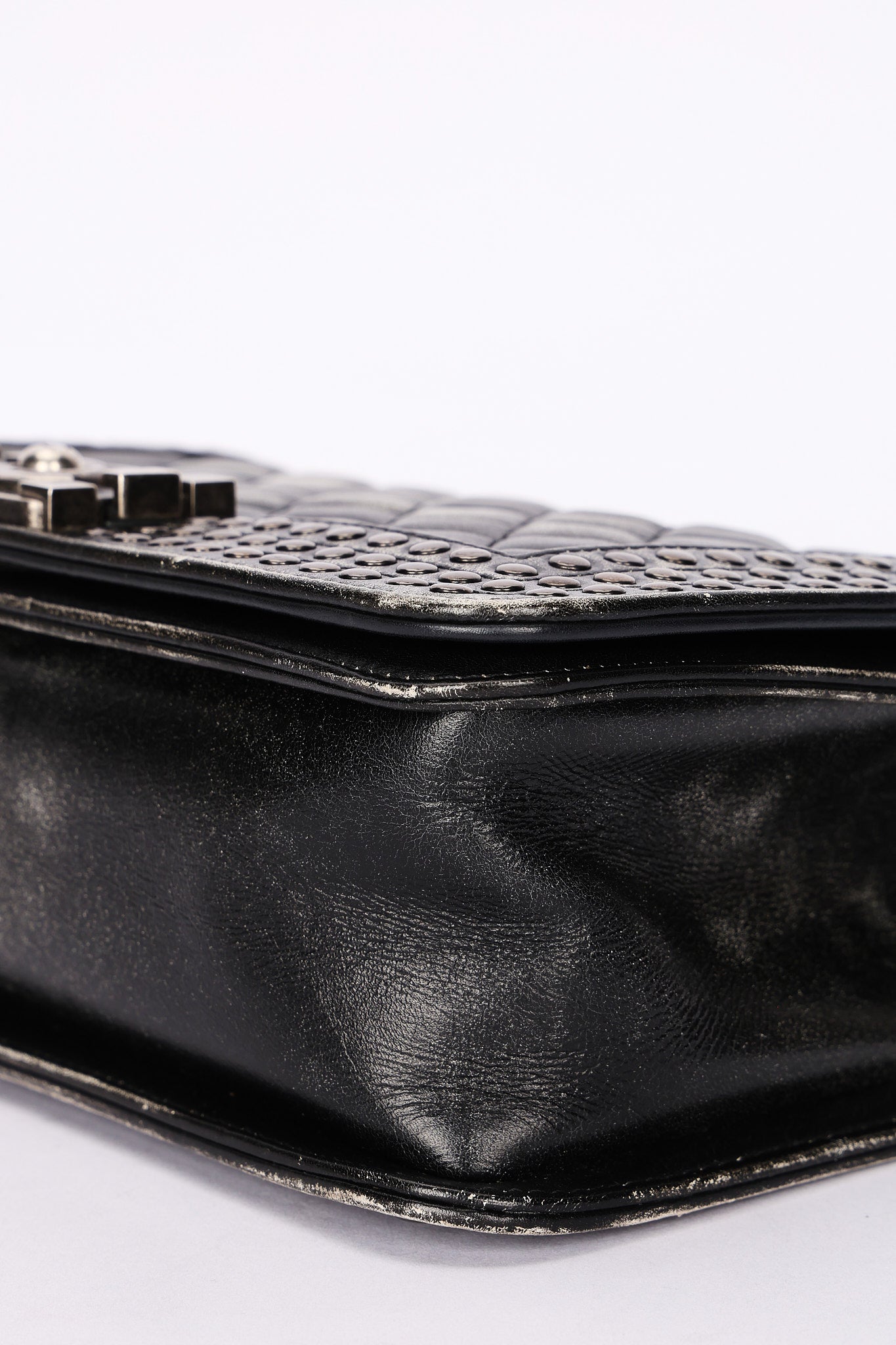 Chanel Medium Paris-Dallas Studded Boy Bag Distressed Calfskin RHW