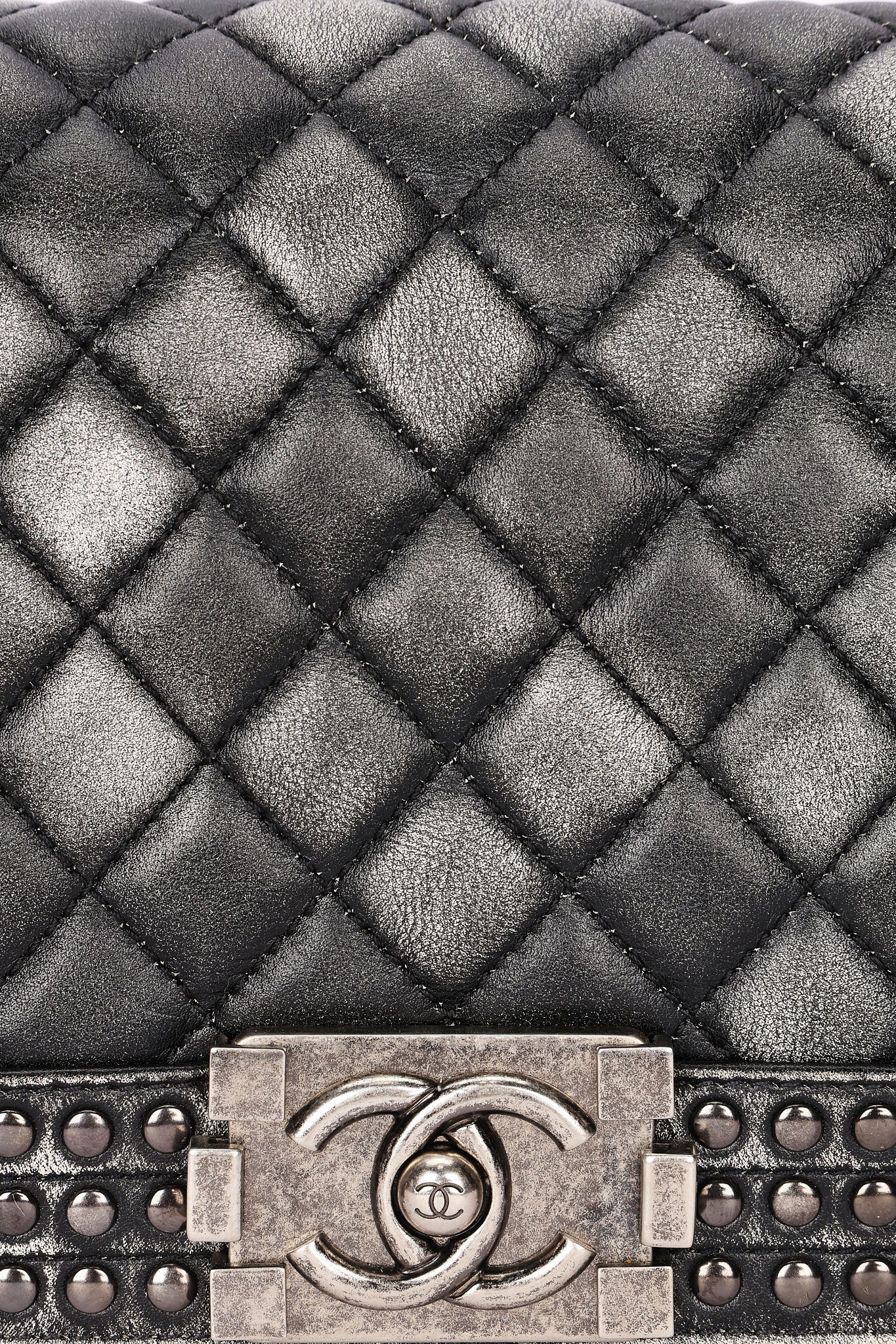 Chanel Medium Paris-Dallas Studded Boy Bag Distressed Calfskin RHW