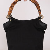 Gucci GG Canvas Nailhead Bamboo Tote