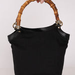 Gucci Monogram Canvas Bamboo Top Handle Bag