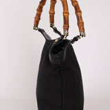 Gucci Monogram Canvas Bamboo Top Handle Bag