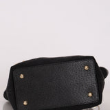 Gucci Monogram Canvas Bamboo Top Handle Bag