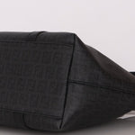 Fendi Zucchino Shopping Tote Black Coated Canvas