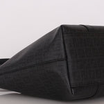 Fendi Zucchino Shopping Tote Black Coated Canvas