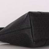 Fendi Zucchino Shopping Tote Black Coated Canvas
