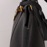 Fendi Zucchino Shopping Tote Black Coated Canvas