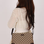 Gucci Monogram Canvas Crossbody Bag