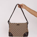 Gucci Monogram Canvas Crossbody Bag
