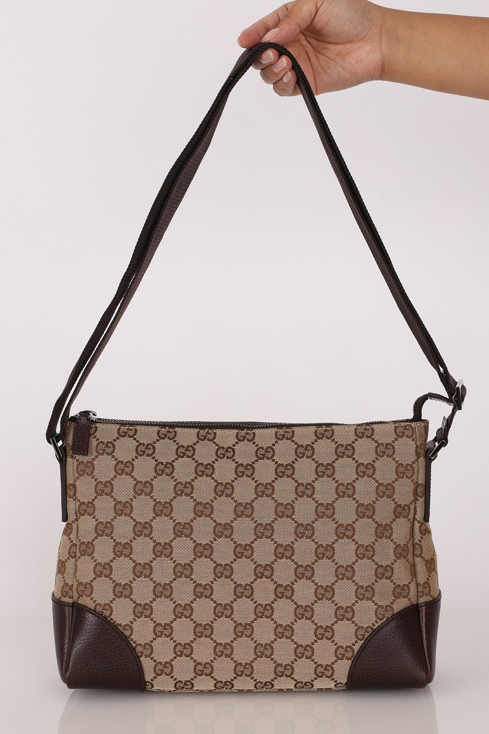Gucci Monogram Canvas Crossbody Bag